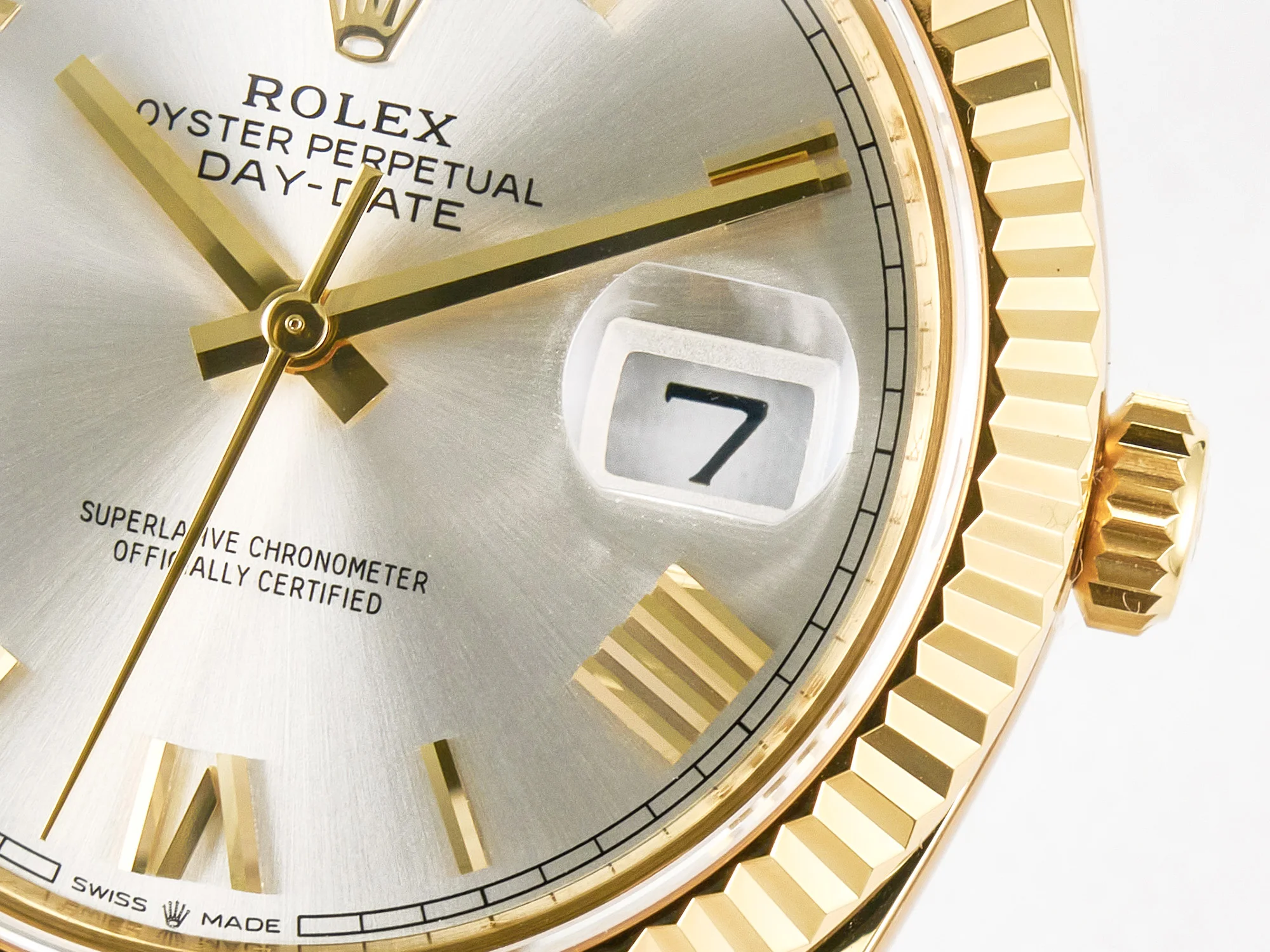 Day Date 40 YG 228238 ARF 1:1 Best Edition Silver Roman Dial on President Bracelet VR3255