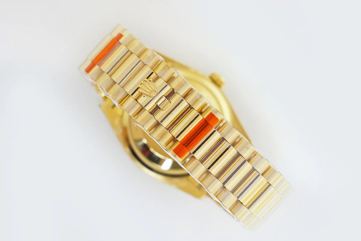 Daydate 36 128238 MOP Dial in Yellow Gold