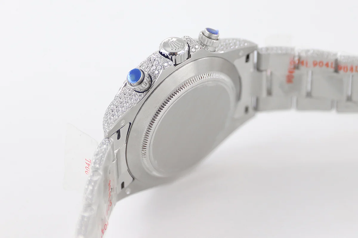 Daytona 116505 Diamond Paved Dial with Arabic Marker in Steel