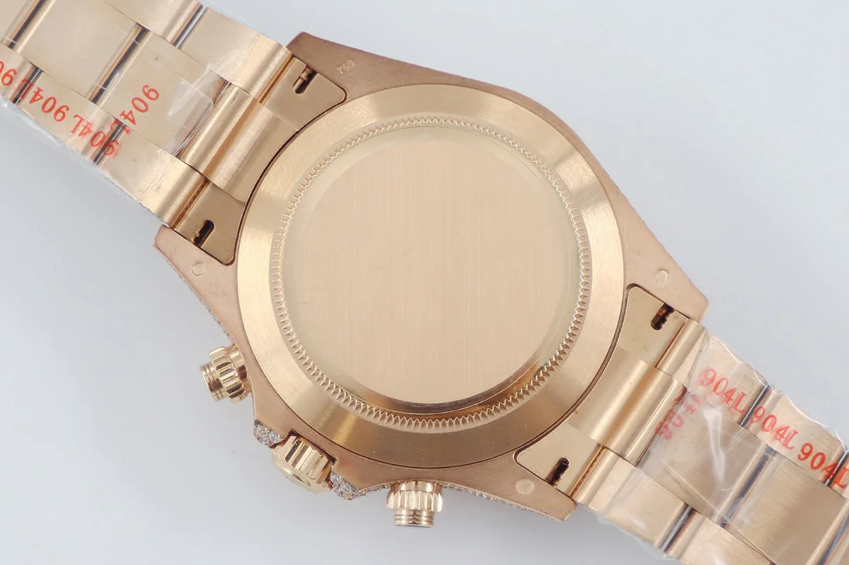 Daytona 116505 Diamond Paved Dial with Stick Marker in Rose Gold