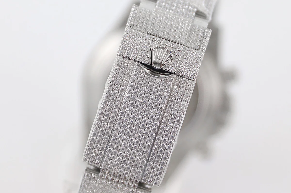 Daytona 116505 Diamond Paved Dial with Stick Marker in Steel