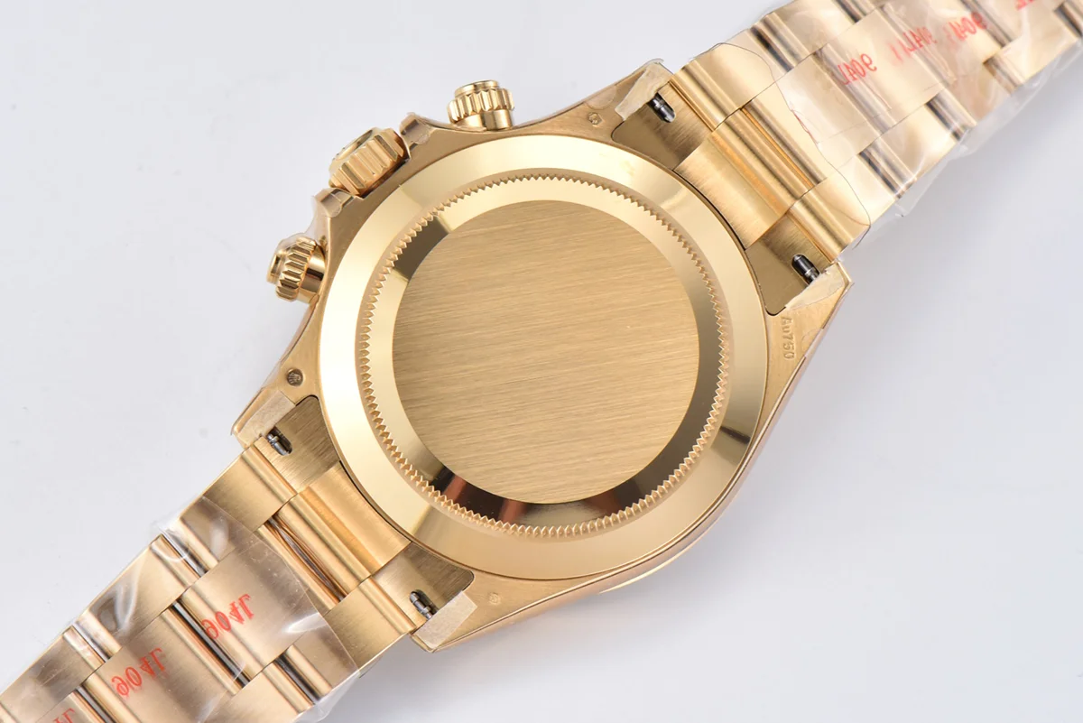Daytona 116508 Champagne/Black Dial in Yellow Gold