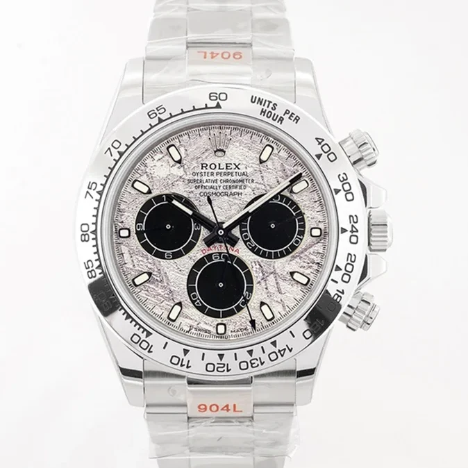 Daytona 116509 Meteorite/Black Dial in White Gold