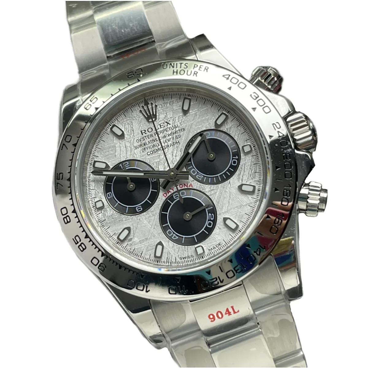 Daytona 116509 Meteorite/Black Dial in White Gold