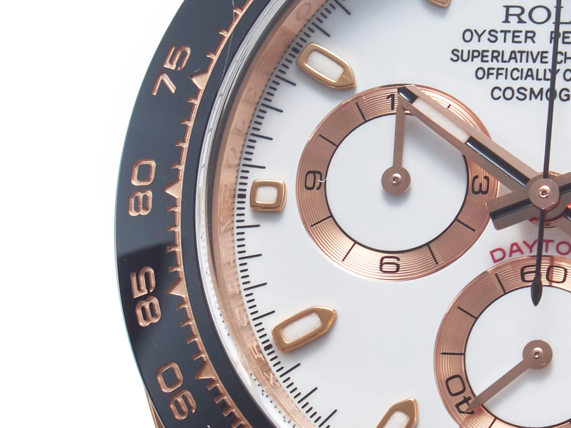 Daytona 116515 Clean 1:1 Best Edition 904L Steel RG White Dial on Oysterflex Strap SA4130