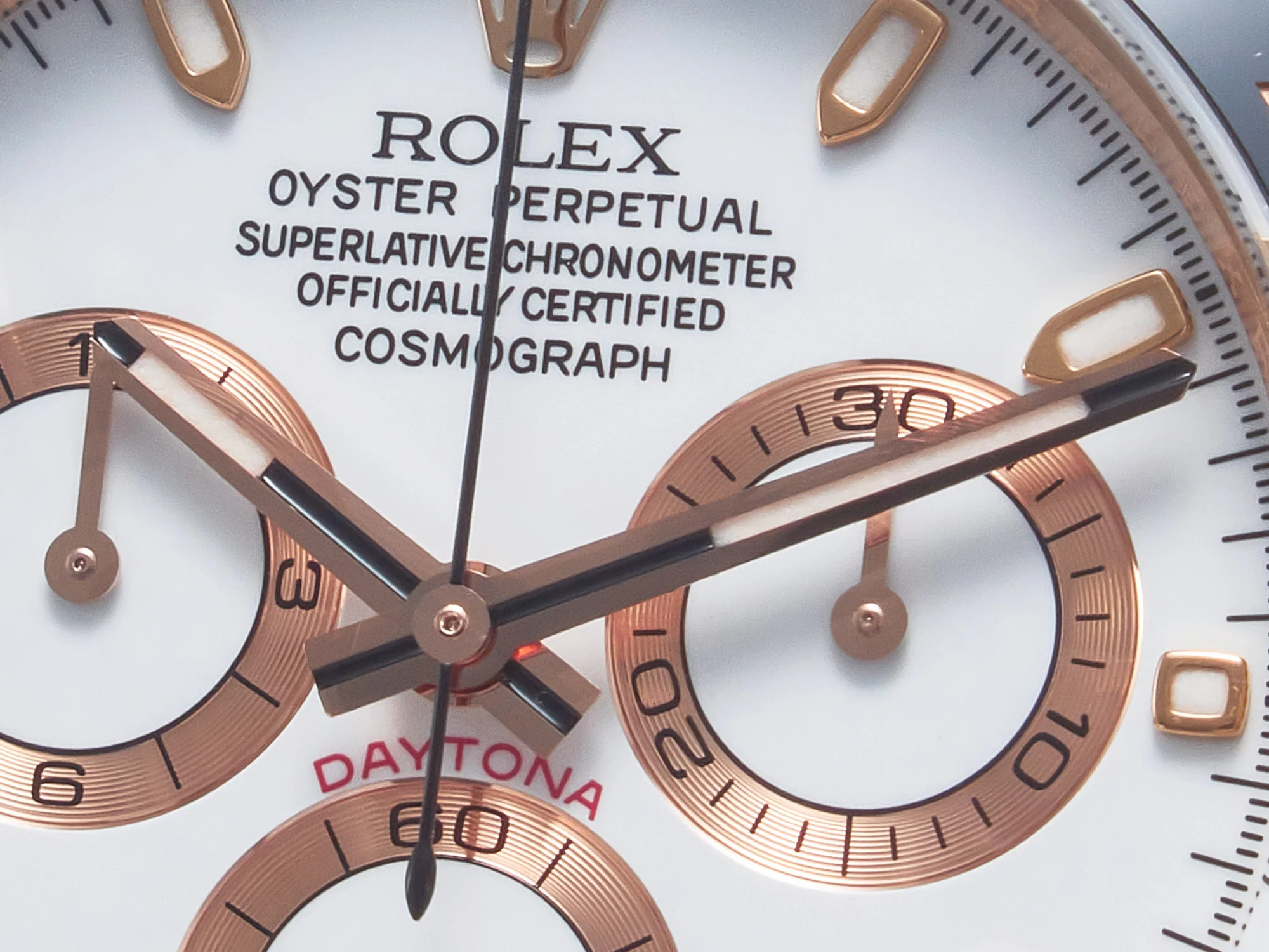 Daytona 116515 Clean 1:1 Best Edition 904L Steel RG White Dial on Oysterflex Strap SA4130