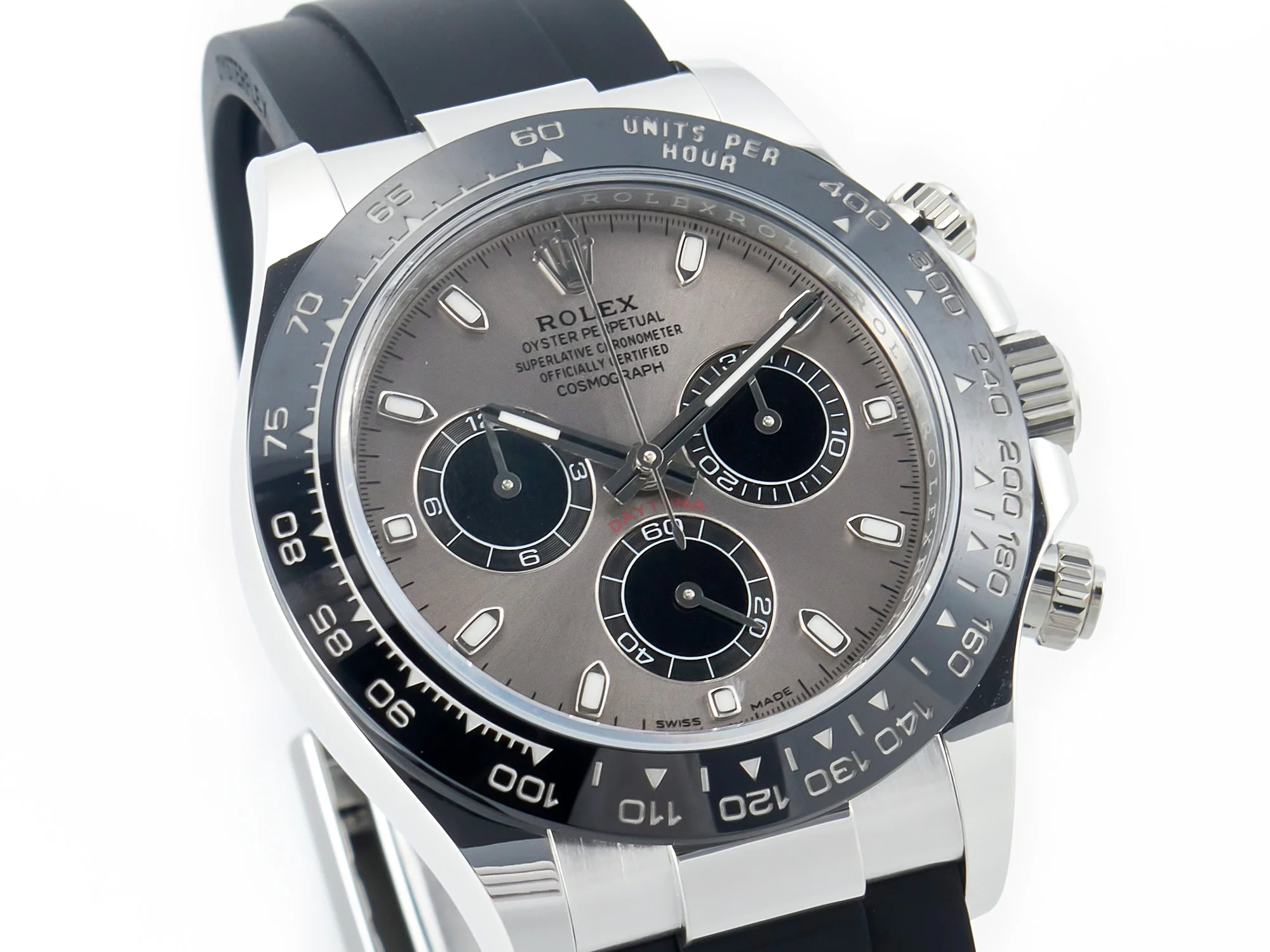 Daytona 116519 APS 1:1 Best Edition 904L SS Case Grey Dial on Oysterflex Strap SH4130 (Gain Weight)