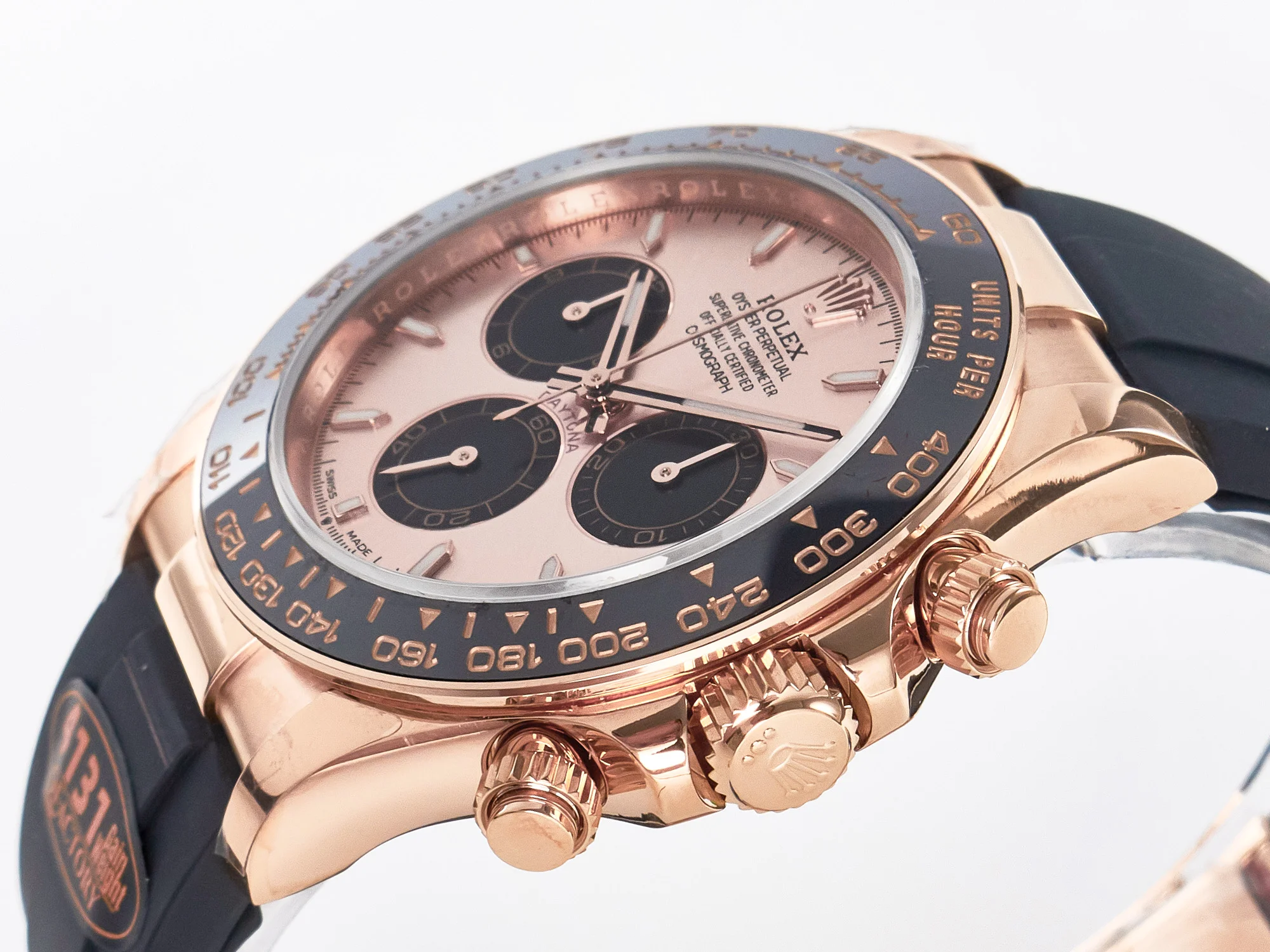 Daytona 126515 QF 1:1 Best Edition RG/Black Dial on Oysterflex Strap SH4131 V6(Gain Weight)