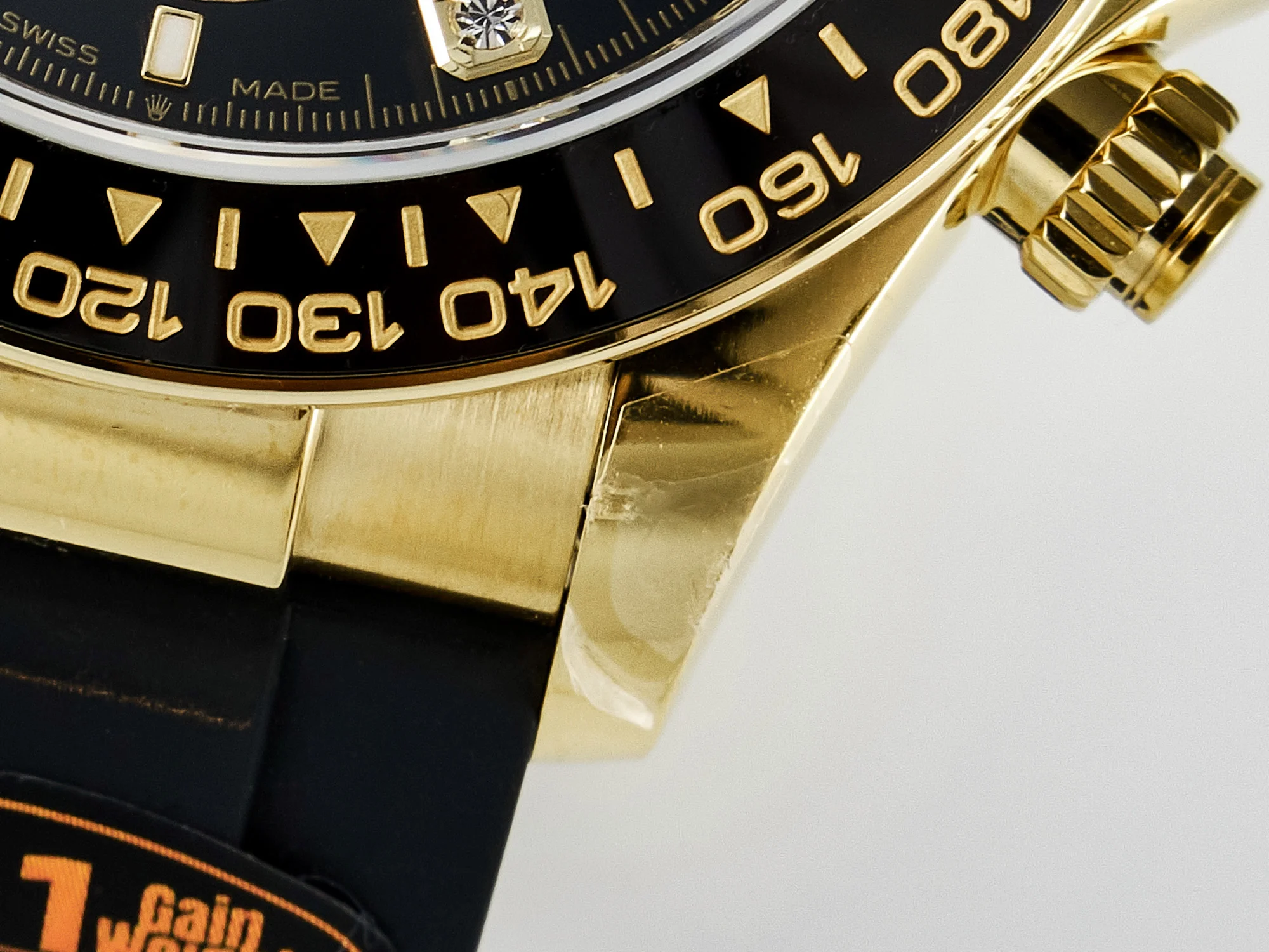 Daytona 126518 QF 1:1 Best Edition Black/YG Diamonds Dial on Oysterflex Strap SH4131 V6(Gain Weight)
