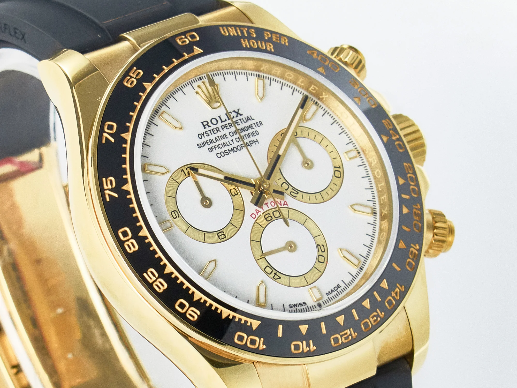 Daytona 126518 QF 1:1 Best Edition White Dial on Oysterflex Strap SH4131 V6(Gain Weight)