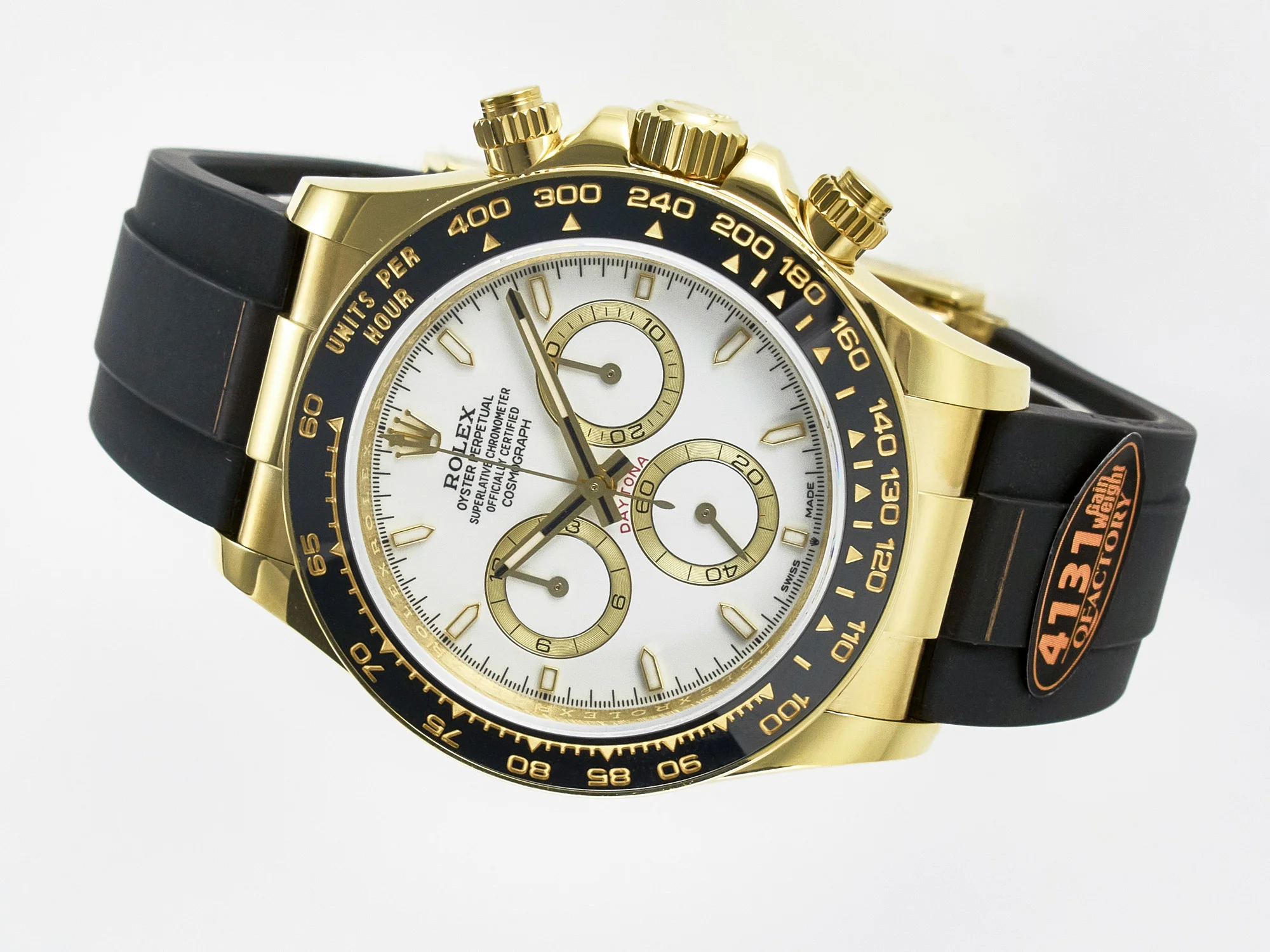 Daytona 126518 QF 1:1 Best Edition White Dial on Oysterflex Strap SH4131 V6(Gain Weight)