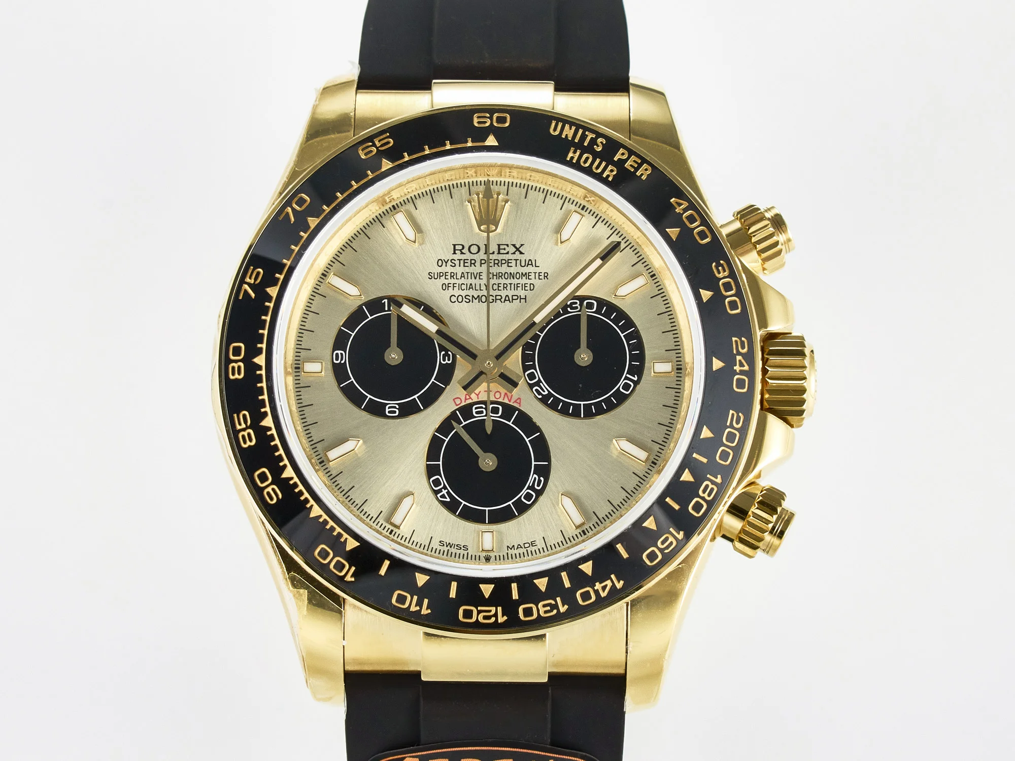 Daytona 126518 QF 1:1 Best Edition YG/Black Dial on Oysterflex Strap SH4131 V6(Gain Weight)