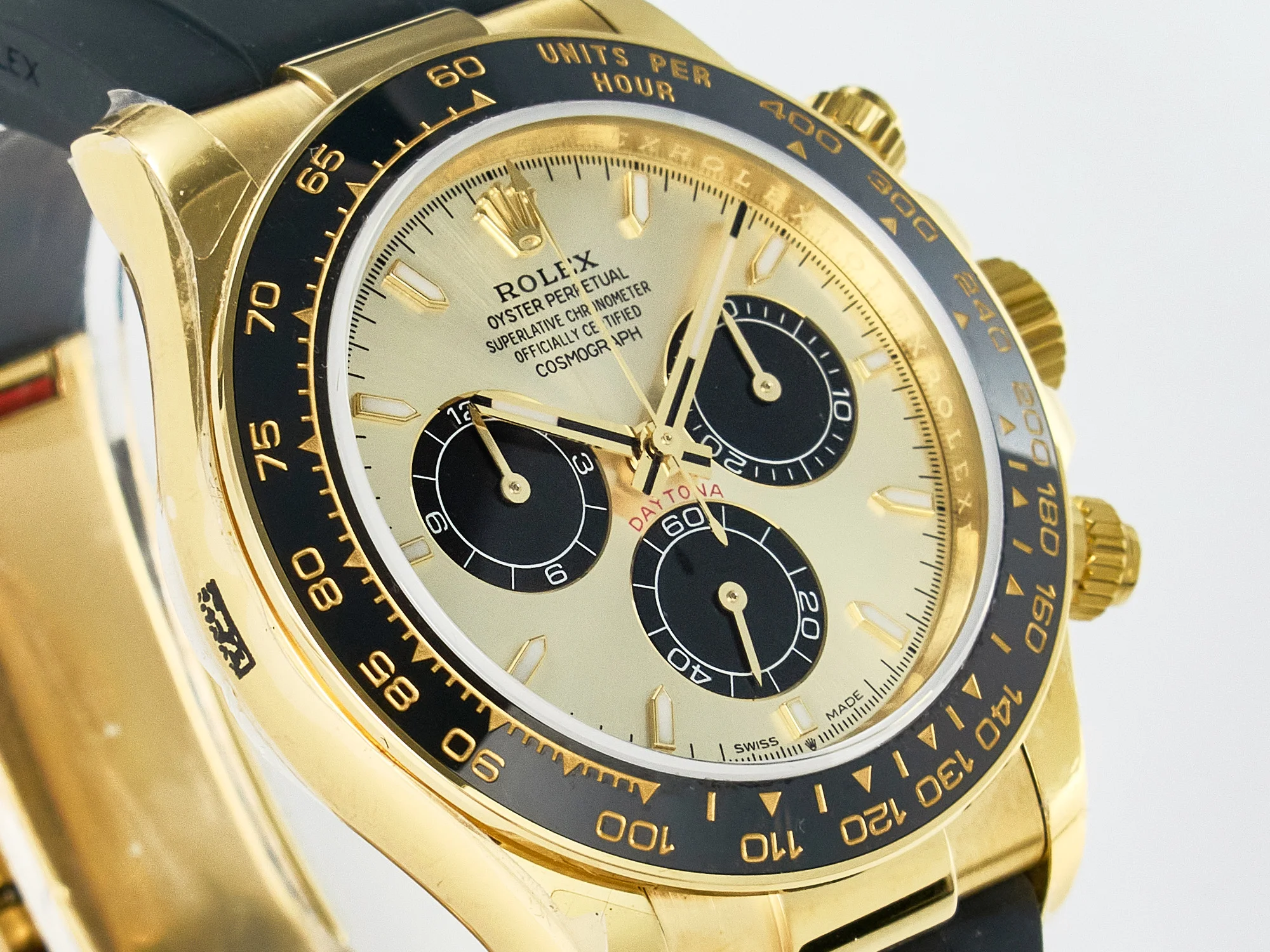 Daytona 126518 QF 1:1 Best Edition YG/Black Dial on Oysterflex Strap SH4131 V6(Gain Weight)