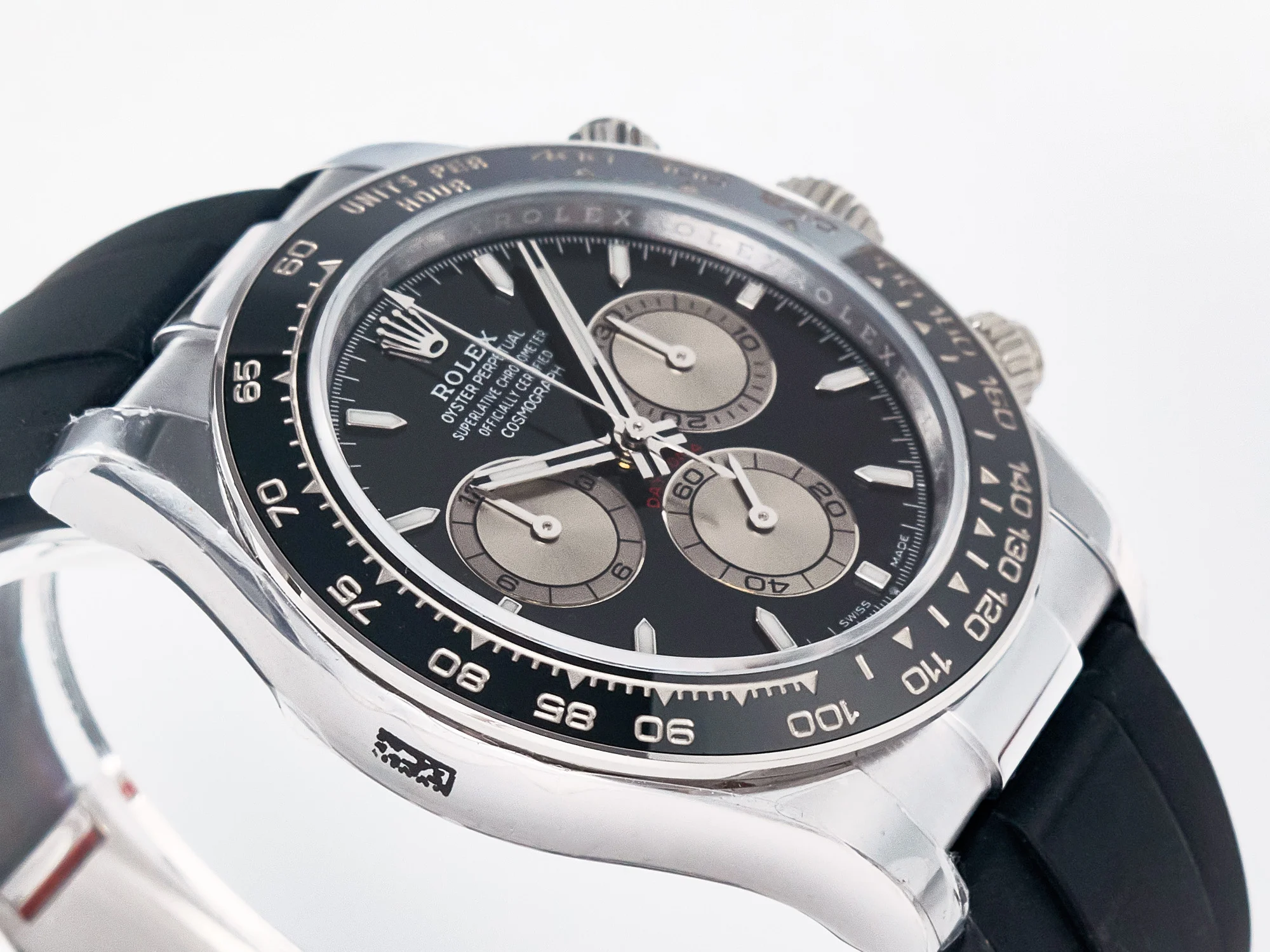 Daytona 126519 QF 1:1 Best Edition Black/Silver Dial on Oysterflex Strap SH4131 V6(Gain Weight)