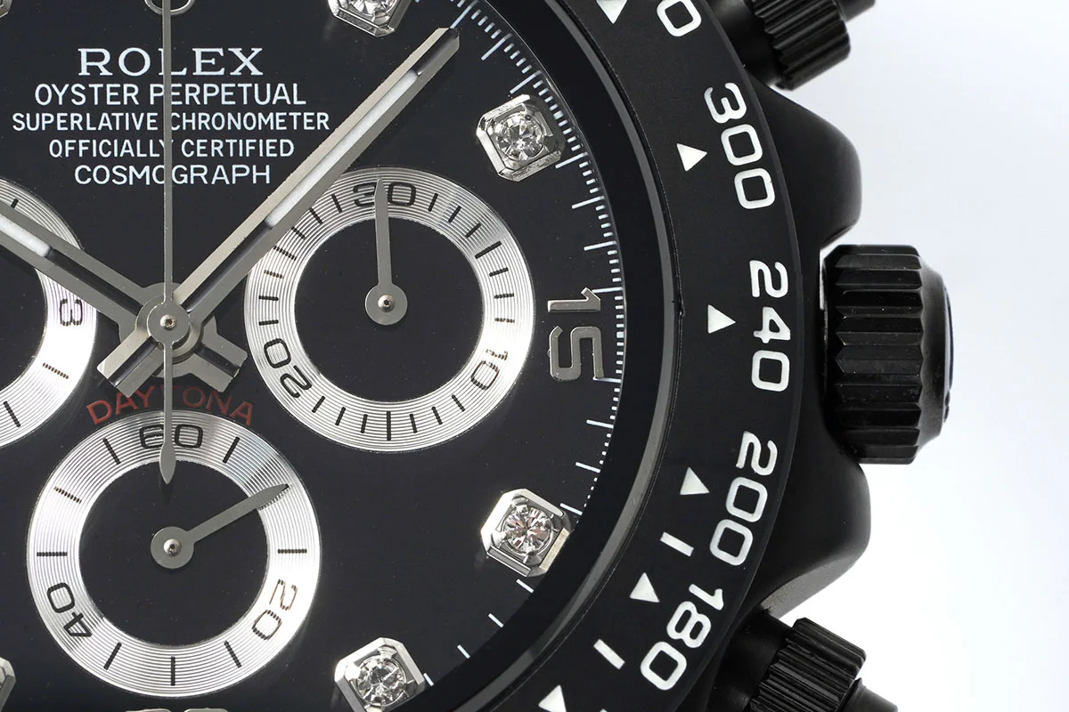 Daytona AET Black Classic on Rubber Strap