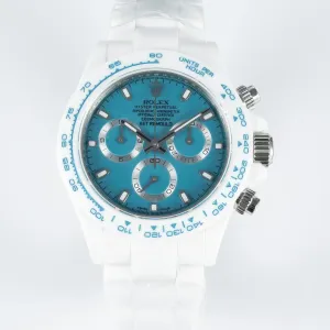 Daytona AET White Ceramic Case and Bracelet Tiffany Blue Dial N6F Best Edition SA4130