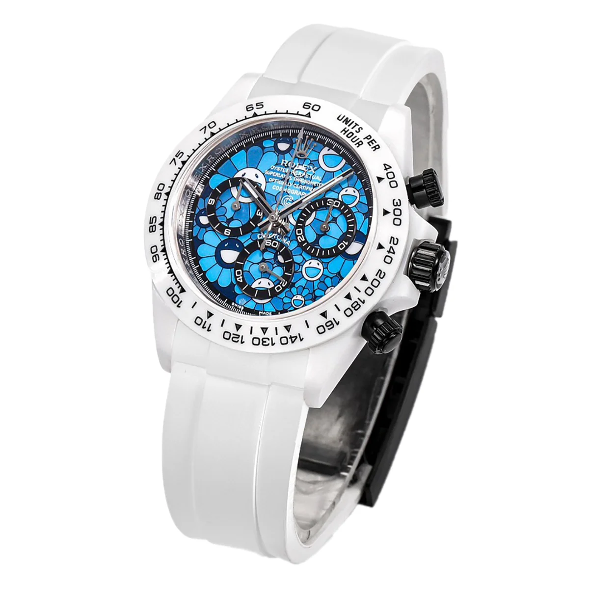 Daytona DIW Custom Flower Dial in Ceramic