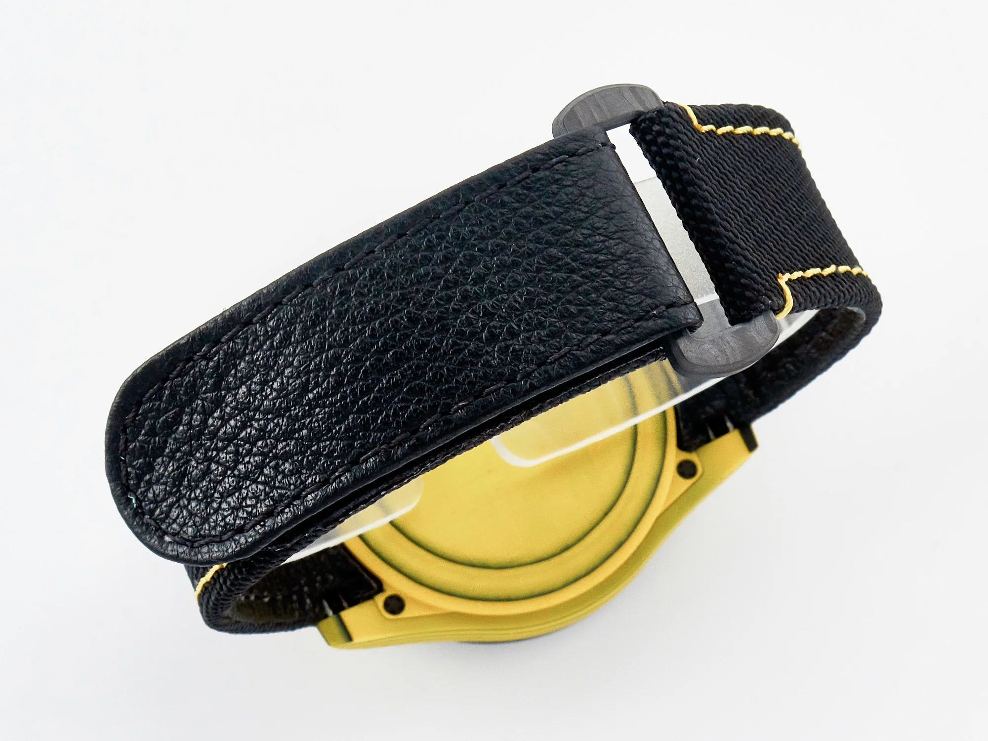 Daytona DIW Yellow Carbon N6F 1:1 Best Edition Yellow/Black Dial on Black Nylon Strap SA4130 V2
