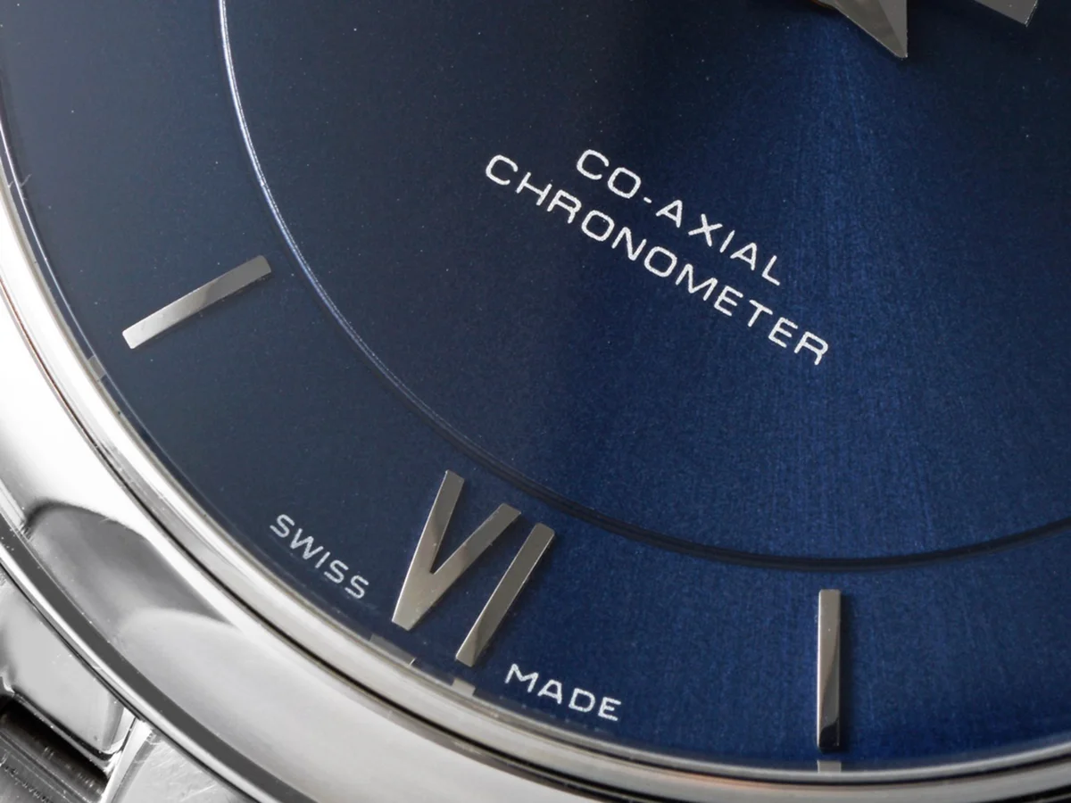 De Ville Co-Axial Chronometer 36.8mm Dark Blue Dial in Steel on Bracelet