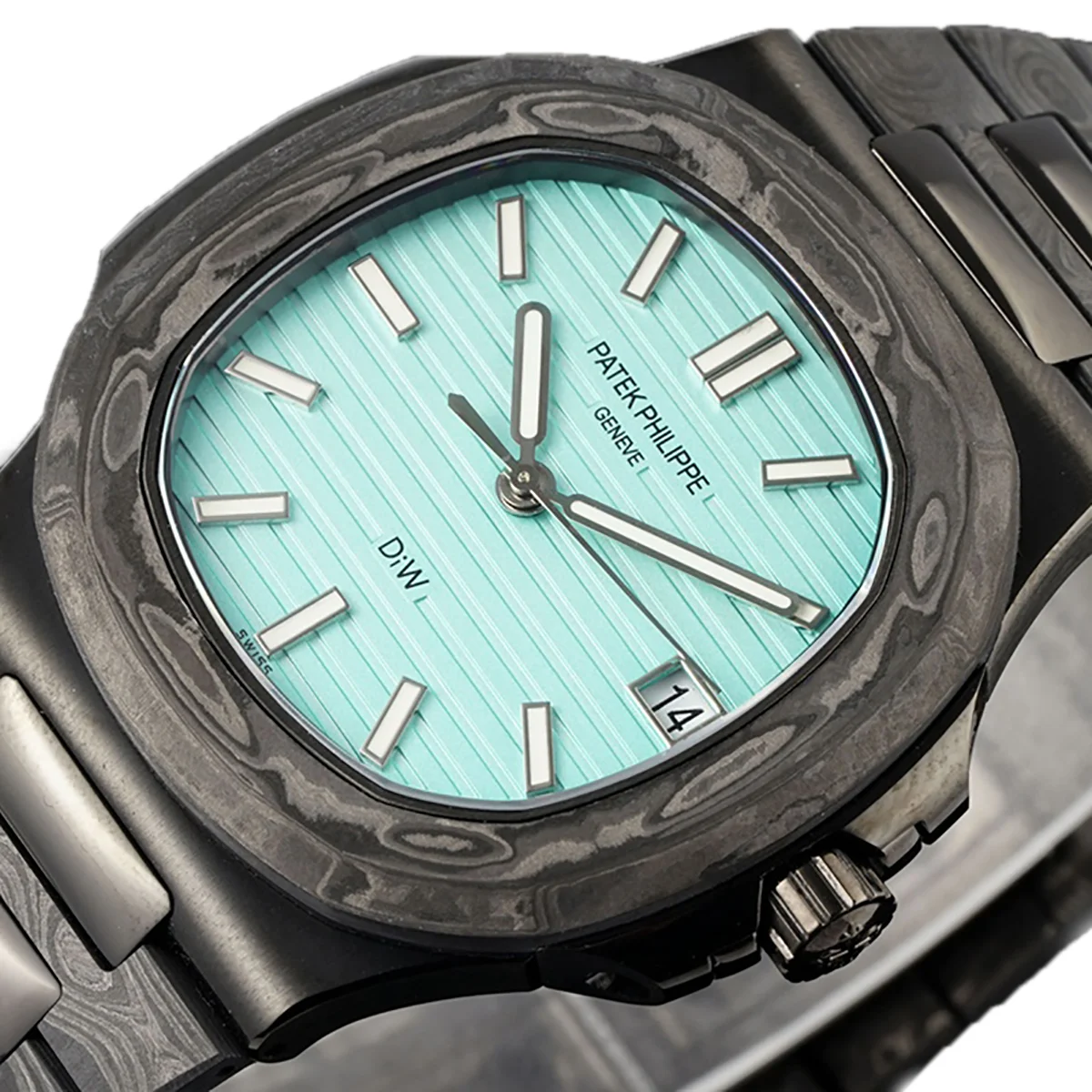 DiW Carbon Nautilus 5711 “Black Grail Celeste”