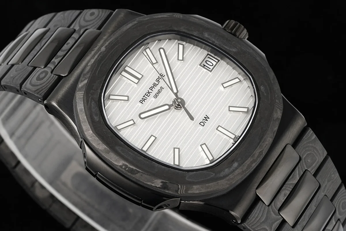 DiW Carbon Nautilus 5711 “Black Grail” White Dial