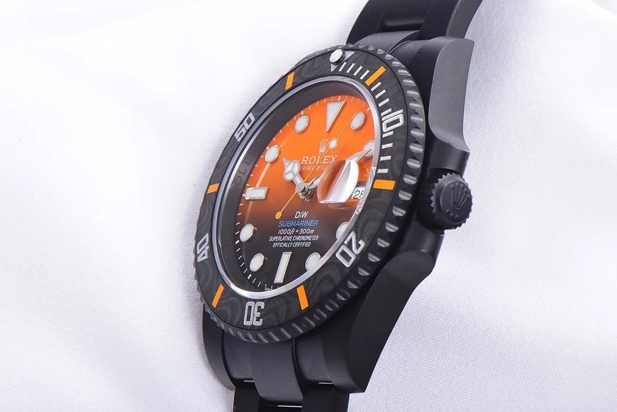 DIW Submariner Black/Orange Dial