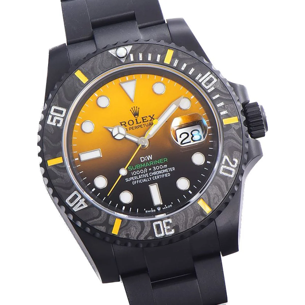 DIW Submariner Black/Yellow Dial