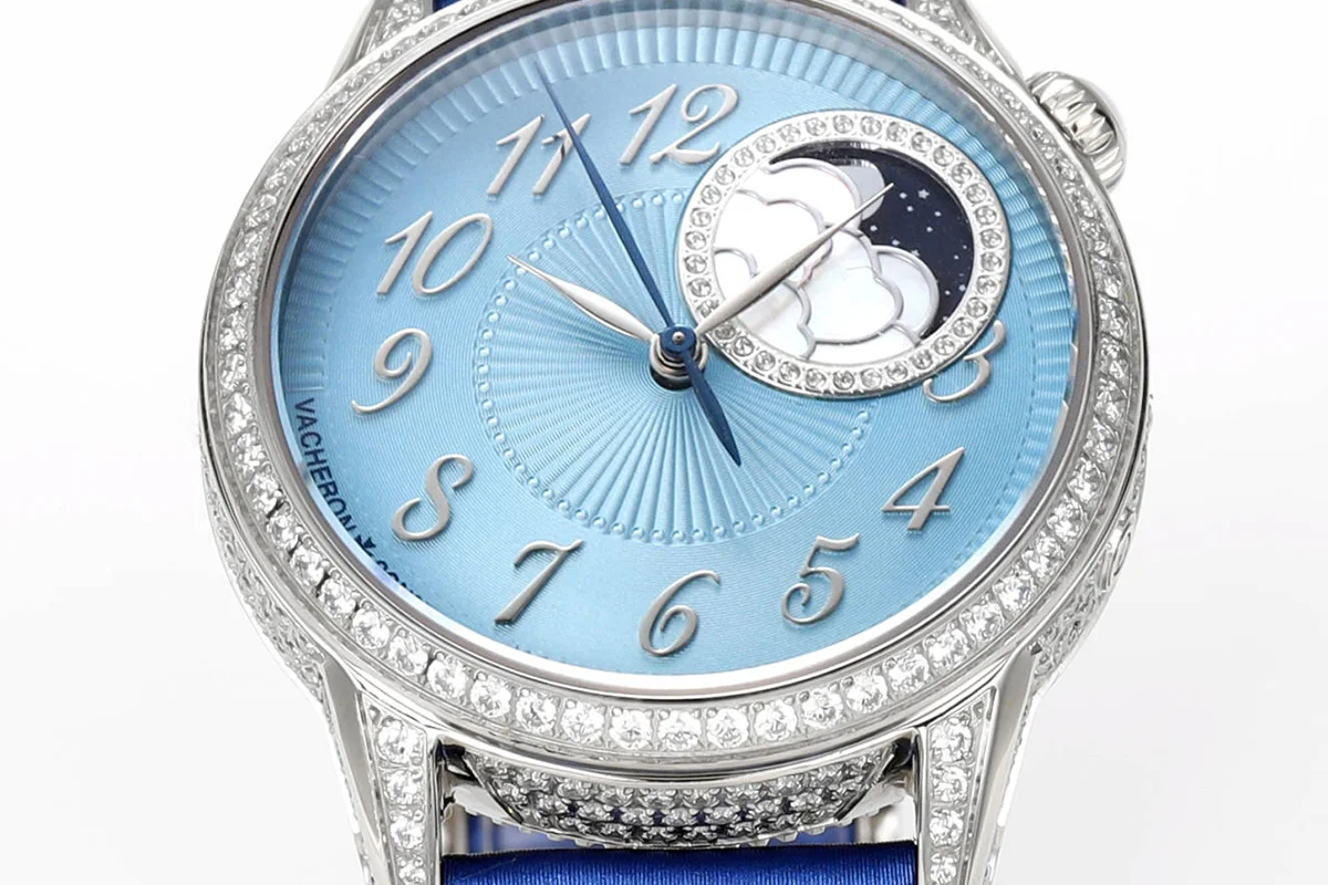 Egerie Moonphase Muse Blue Dial in Steel