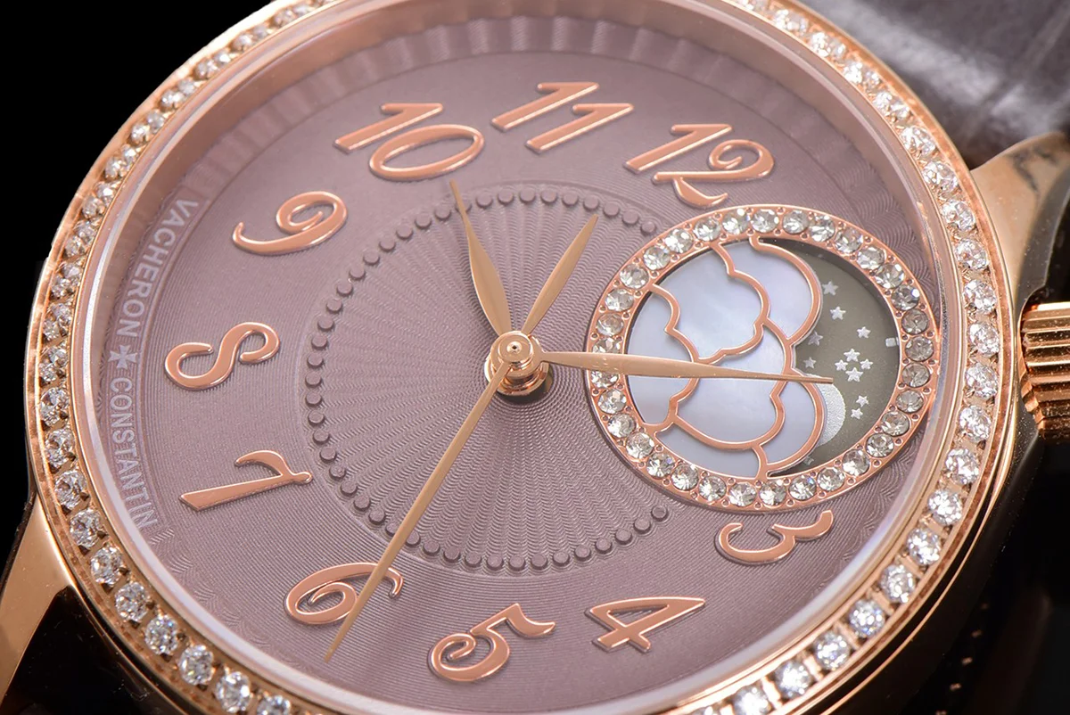 Egerie Moonphase Muse Brown Dial in Pink Gold