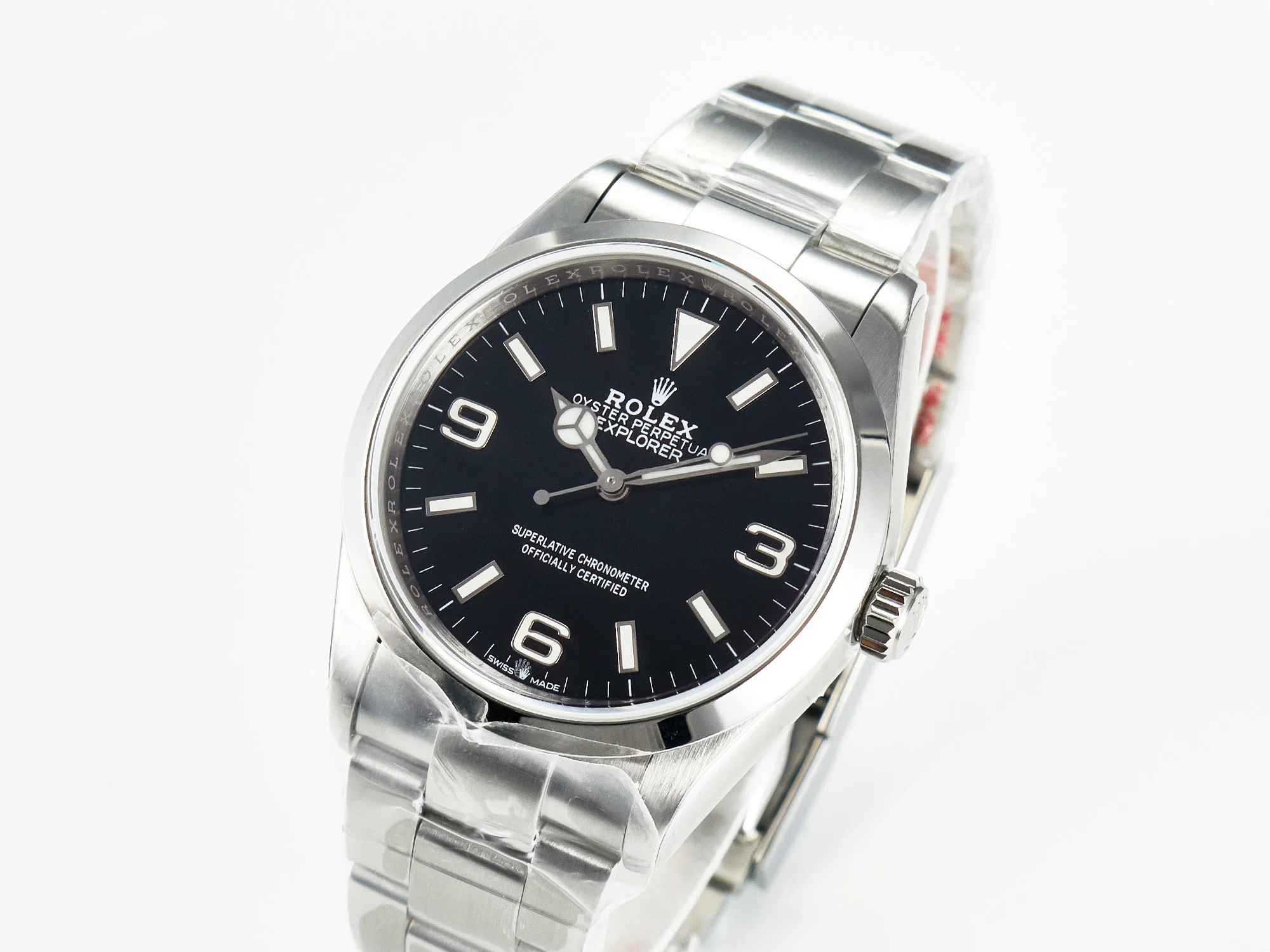 Explorer 36 904L Steel KRF 1:1 Best Edition Black Dial on SS Bracelet A2824 V2