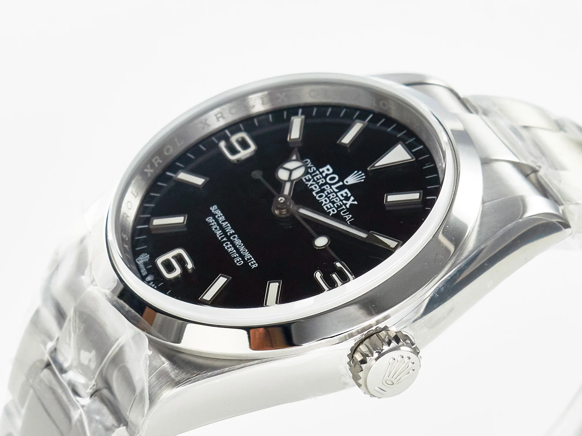 Explorer 36 904L Steel KRF 1:1 Best Edition Black Dial on SS Bracelet A2824 V2
