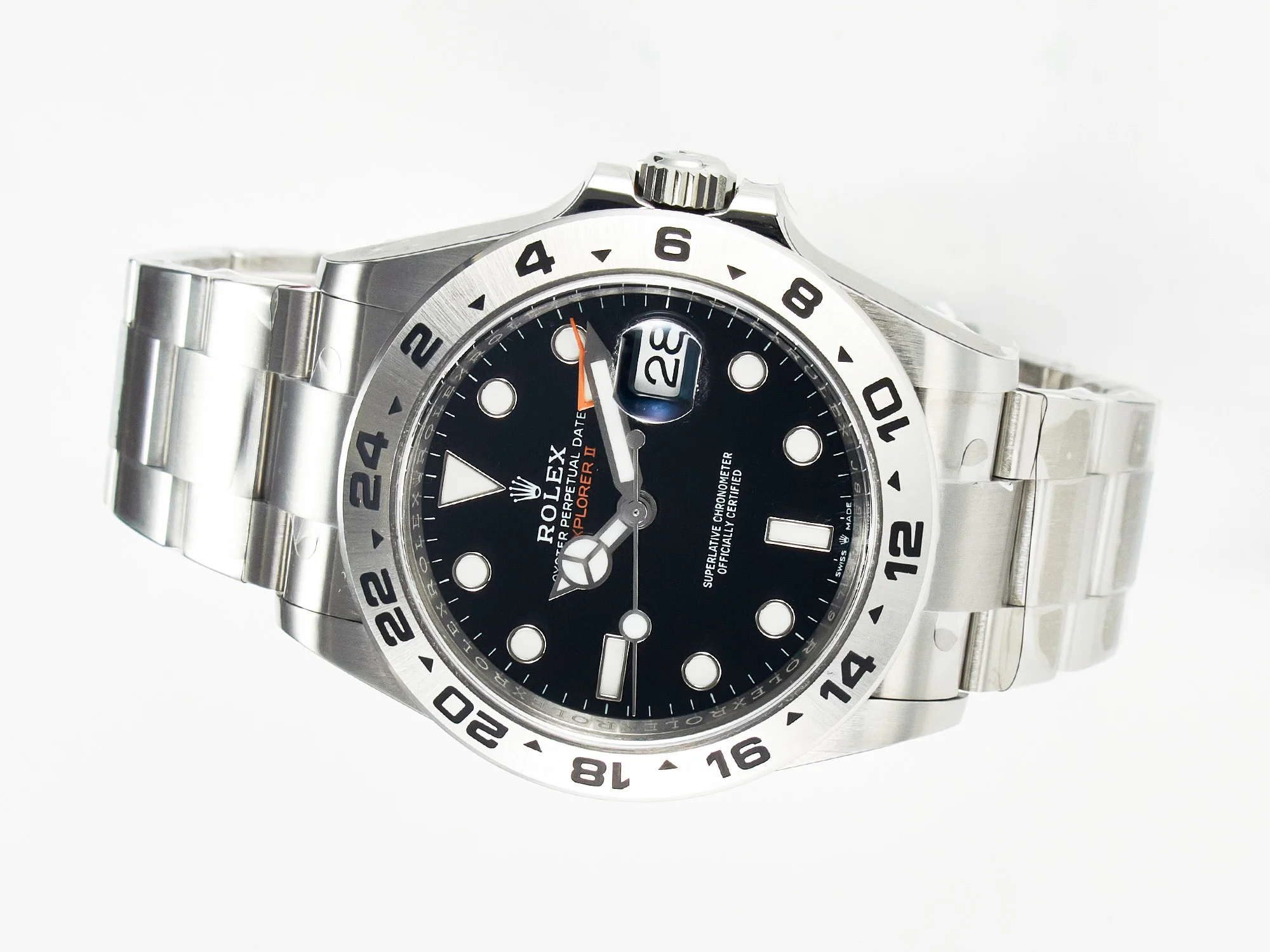 Explorer II 42mm 226570 904L SS Clean 1:1 Best Edition Black Dial on Bracelet DD3285 CHS