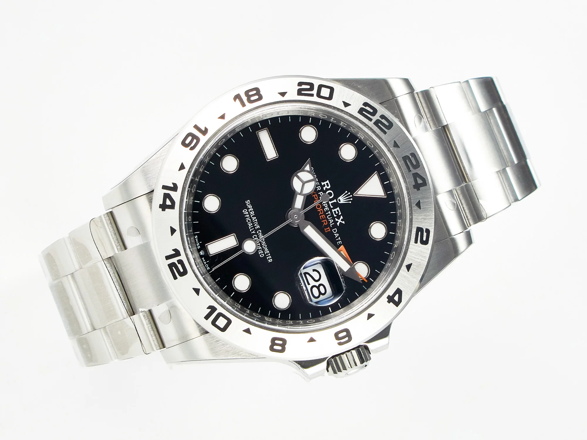 Explorer II 42mm 226570 904L SS Clean 1:1 Best Edition Black Dial on Bracelet DD3285 CHS
