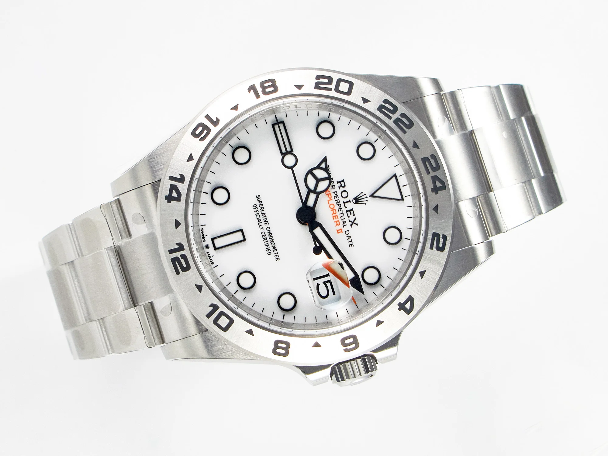 Explorer II 42mm 226570 904L SS Clean 1:1 Best Edition White Dial on Bracelet DD3285 CHS