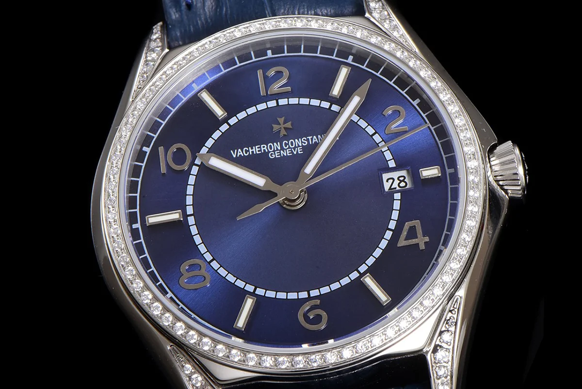 Fiftysix Blue Dial with Diamond Bezel in Steel Ref: 4600E