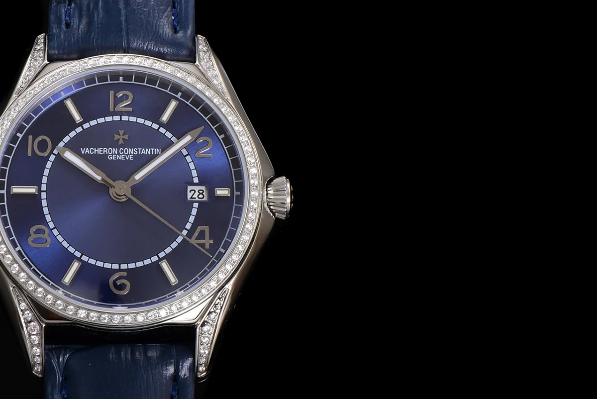 Fiftysix Blue Dial with Diamond Bezel in Steel Ref: 4600E