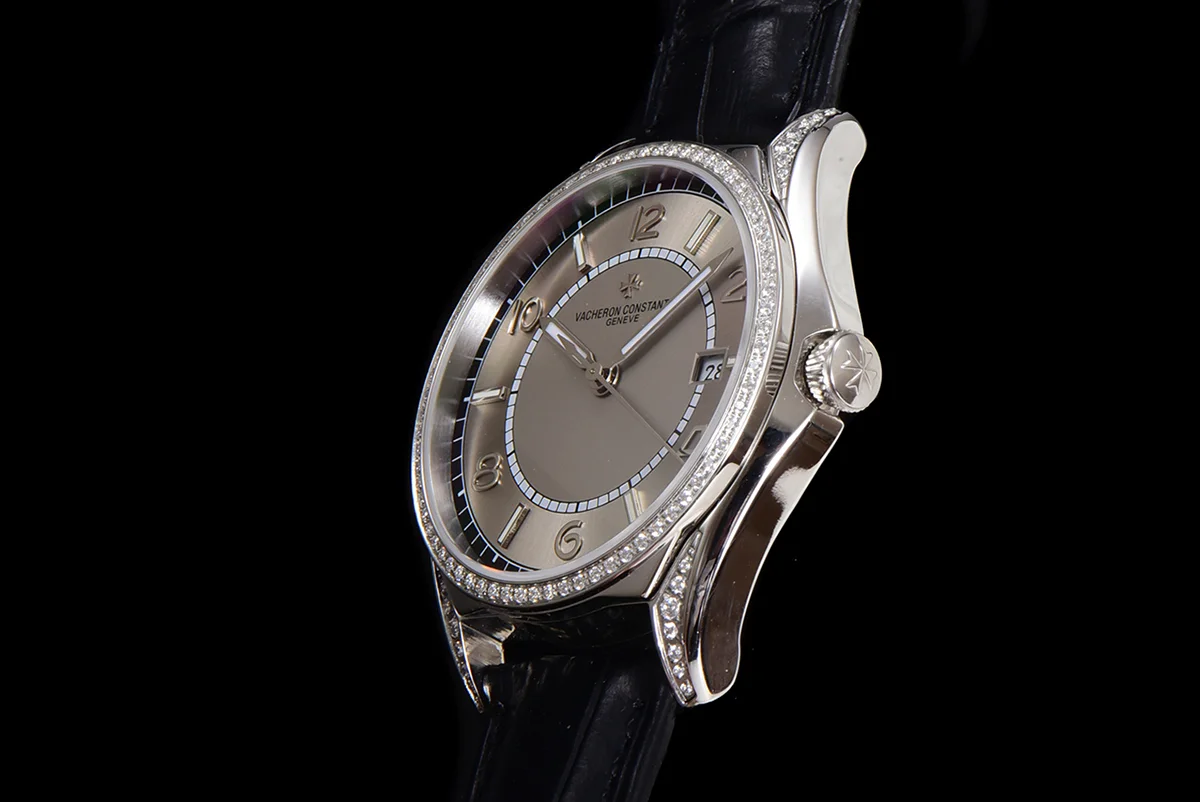 Fiftysix Grey Dial with Diamond Bezel in Steel Ref: 4600E