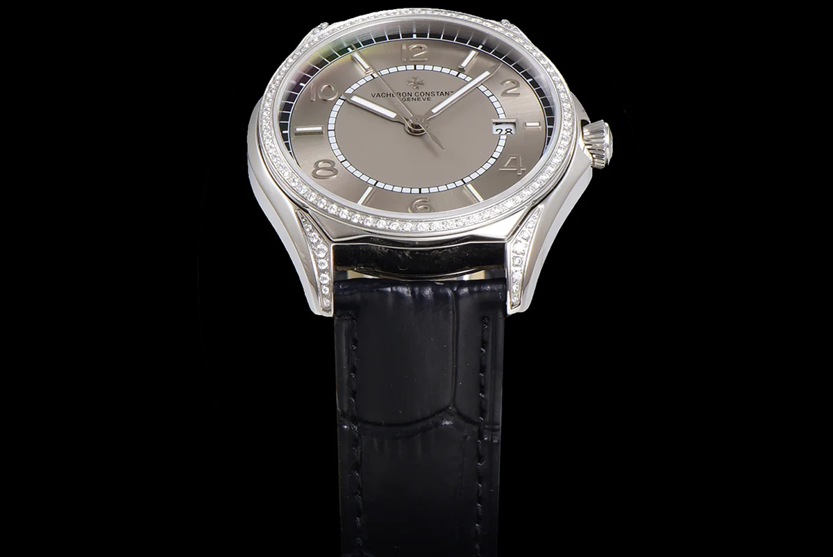 Fiftysix Grey Dial with Diamond Bezel in Steel Ref: 4600E
