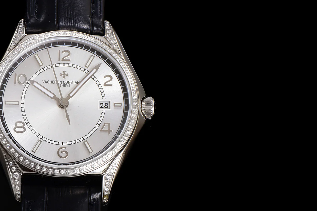 Fiftysix Silver Dial with Diamond Bezel in Steel Ref: 4600E