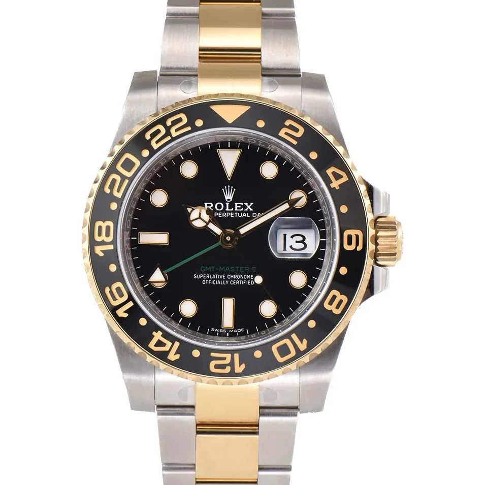 GMT Master II 116713LN in Yellow Gold and Steel