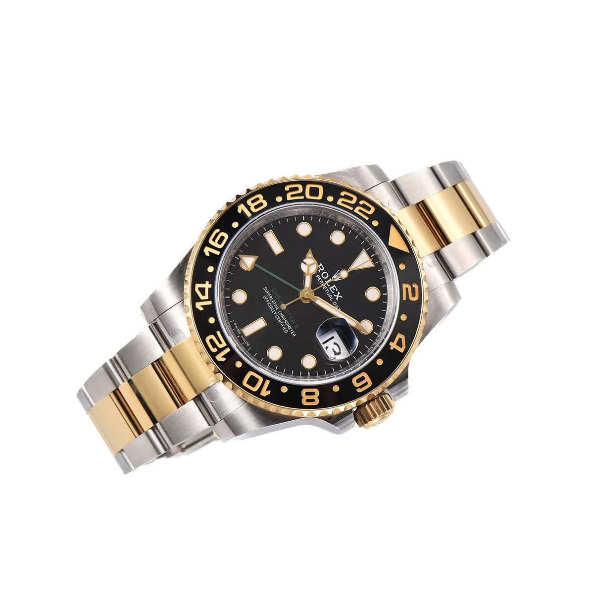 GMT Master II 116713LN in Yellow Gold and Steel