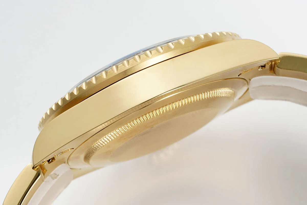 GMT Master II 116718LN Black Dial in Yellow Gold