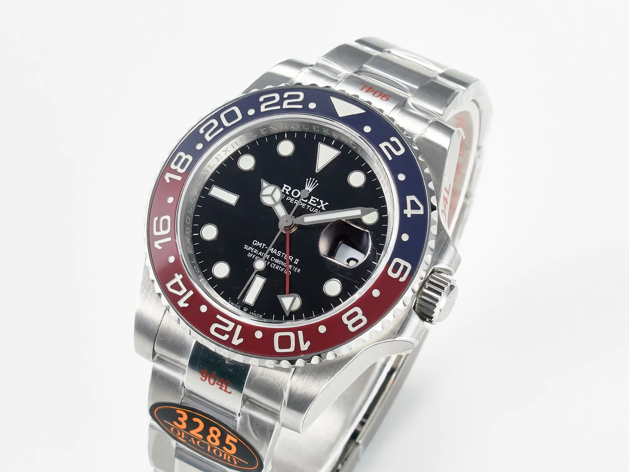 GMT-Master II 126710 BLRO Blue/Red Ceramic QF 1:1 Best Edition on Oyster Bracelet VR3285 CHS