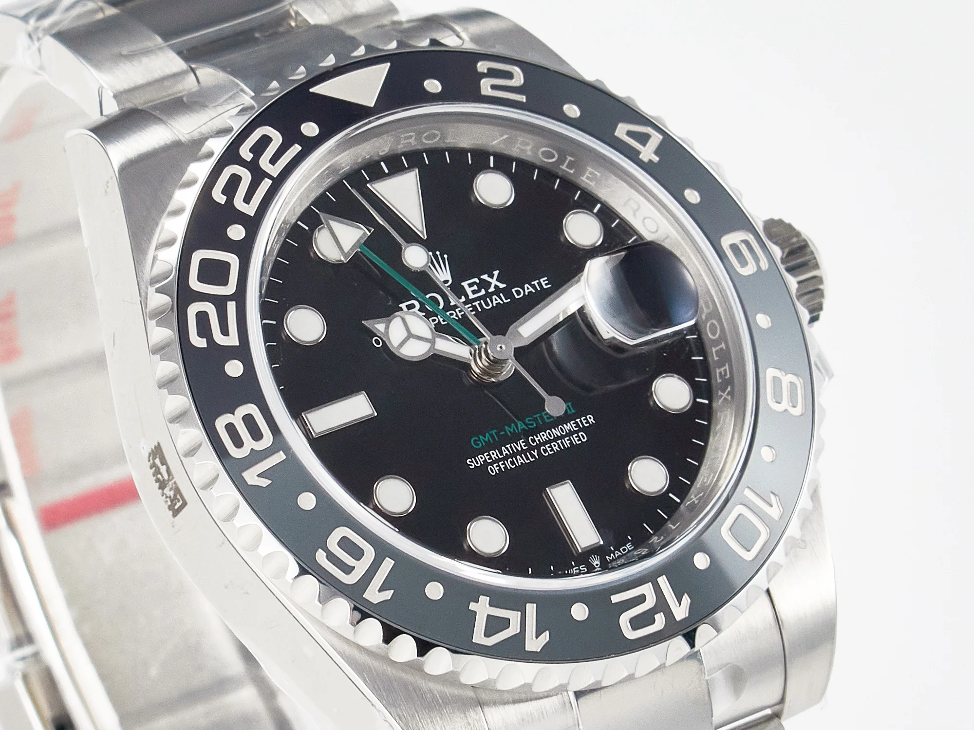 GMT-Master II 126710 GRNR Black/Gray Ceramic 904L Steel Clean 1:1 Best Edition on Oyster Strap DD3285