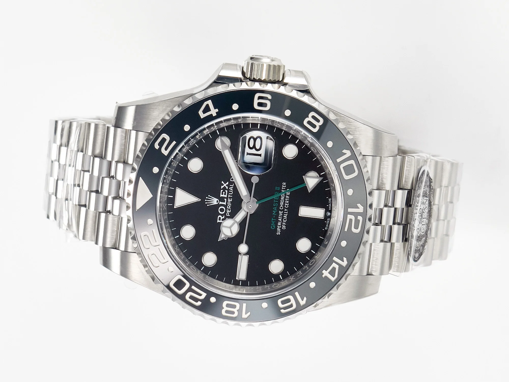 GMT-Master II 126710 GRNR Black/Gray Ceramic 904L Steel Clean 1:1 Best Edition on Jubilee Strap DD3285