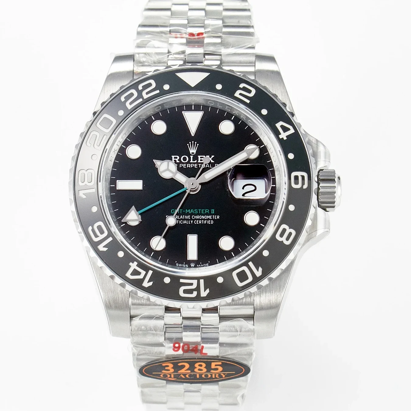 GMT-Master II 126710 GRNR Black/Grey Ceramic QF 1:1 Best Edition on Jubilee Bracelet VR3285 CHS
