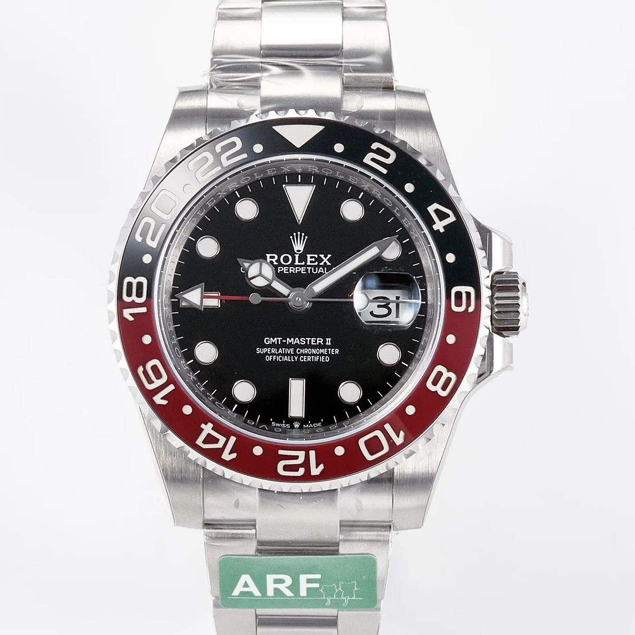 GMT-Master II 126710 LNRO Black/Red Ceramic 904L ARF 1:1 Best Edition on Oyster Bracelet SH3285 CHS V3