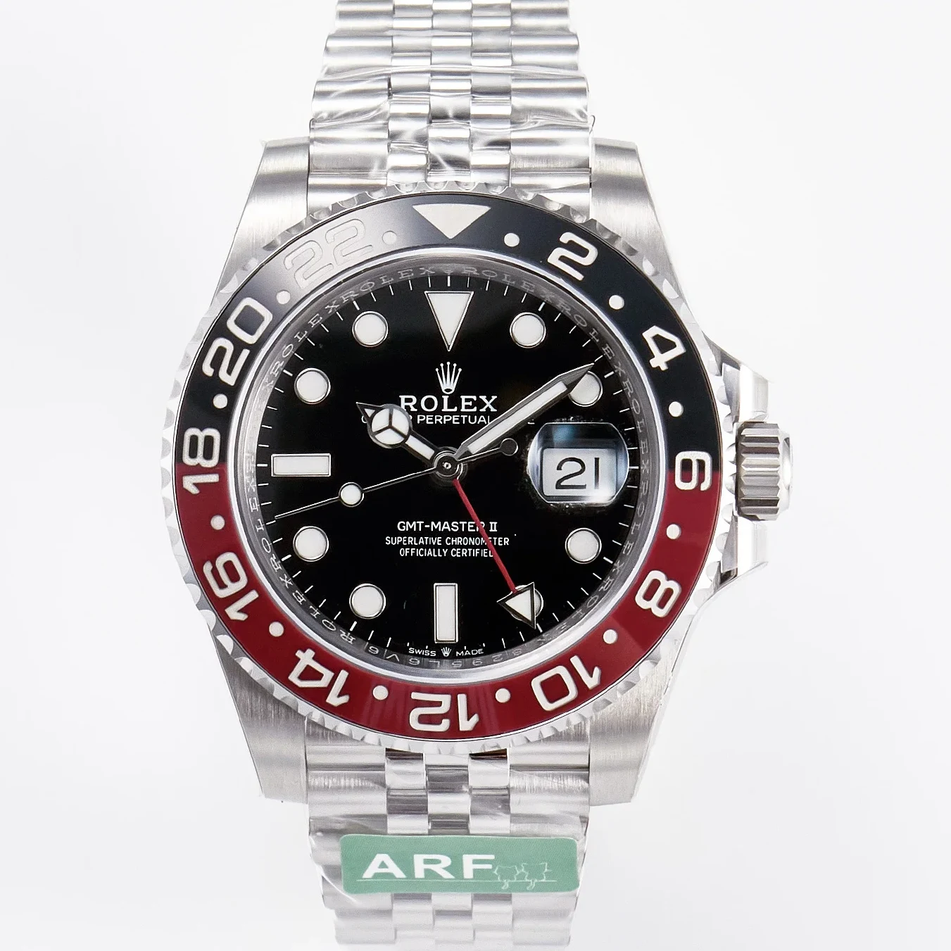 GMT-Master II 126710 LNRO Black/Red Ceramic 904L ARF 1:1 Best Edition on Jubilee Bracelet SH3285 CHS V3