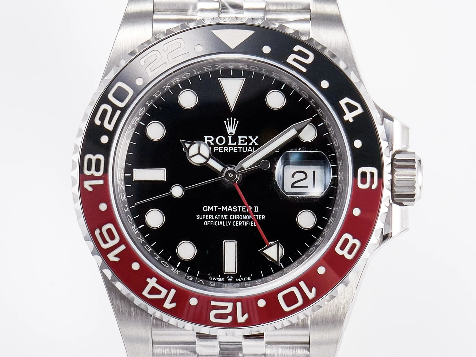 GMT-Master II 126710 LNRO Black/Red Ceramic 904L ARF 1:1 Best Edition on Jubilee Bracelet SH3285 CHS V3