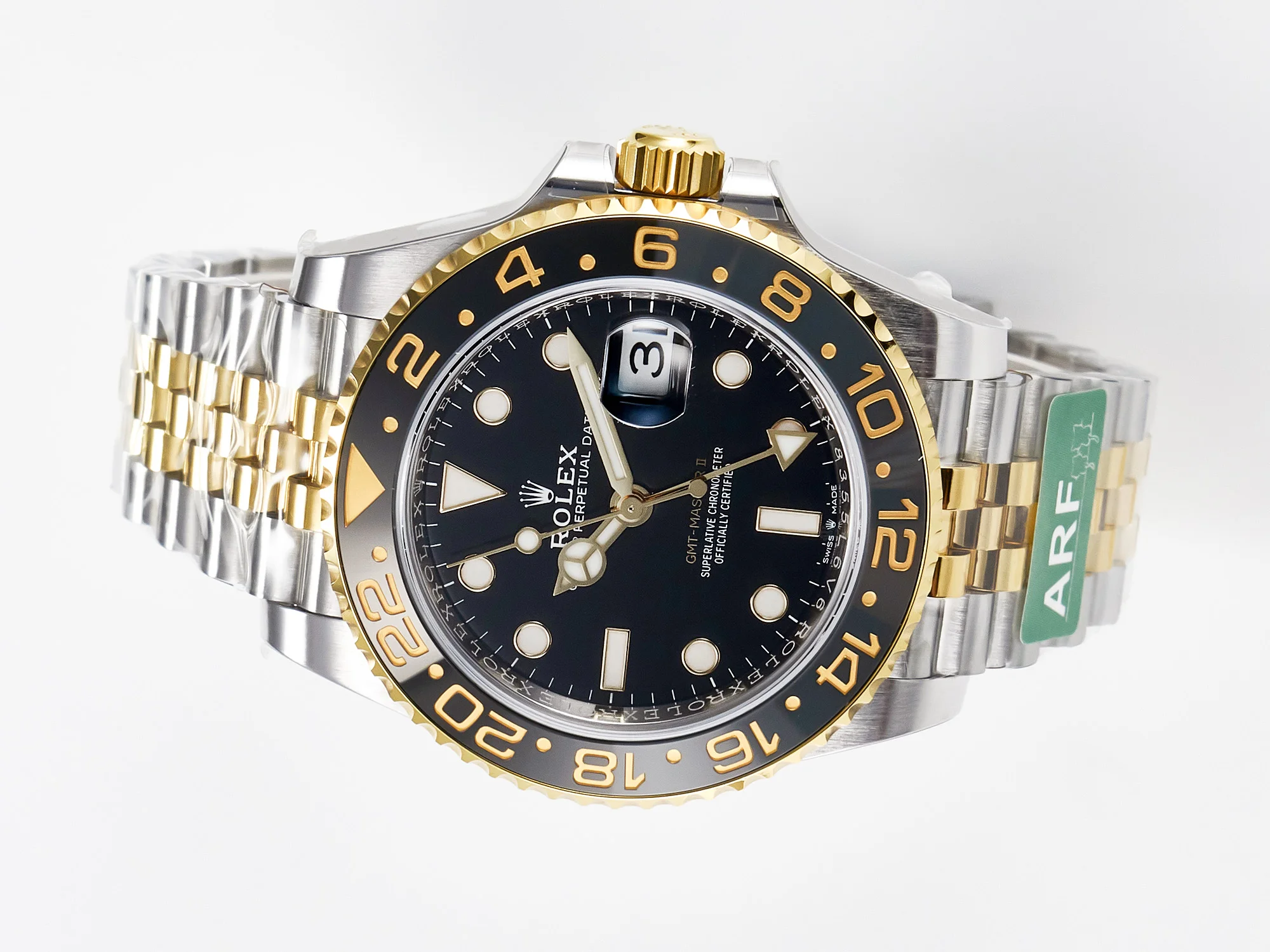 GMT-Master II 126713 GRNR ARF 1:1 Best Edition on Black Dial SS/YG Bracelet Super Clone VR3285 CHS (Gain Weight)